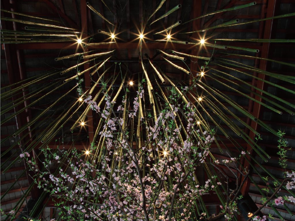 .杭州富春山居花藝作品『江南竹雨』